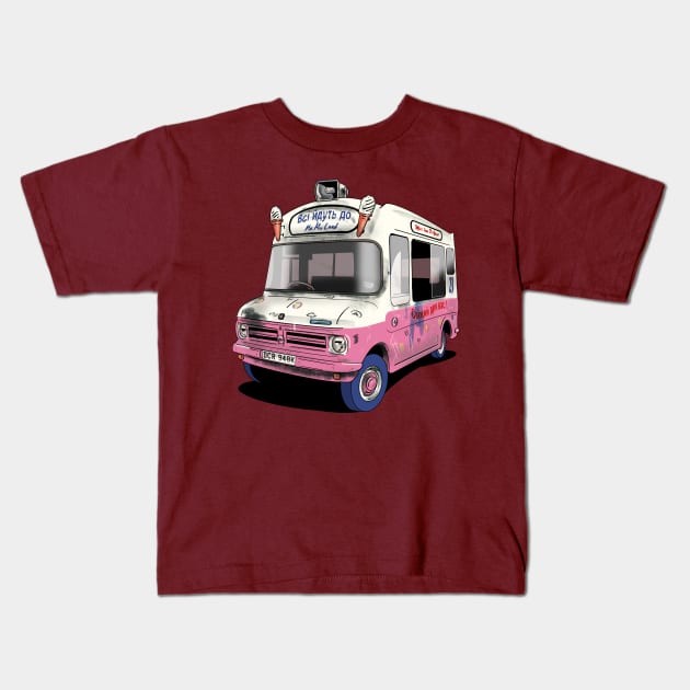 KLF Ice Cream Van Kids T-Shirt by Webazoot